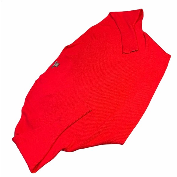 CHELSEA AND THEODORE Ribbed Festive Red Sweater L - Picture 1 of 5